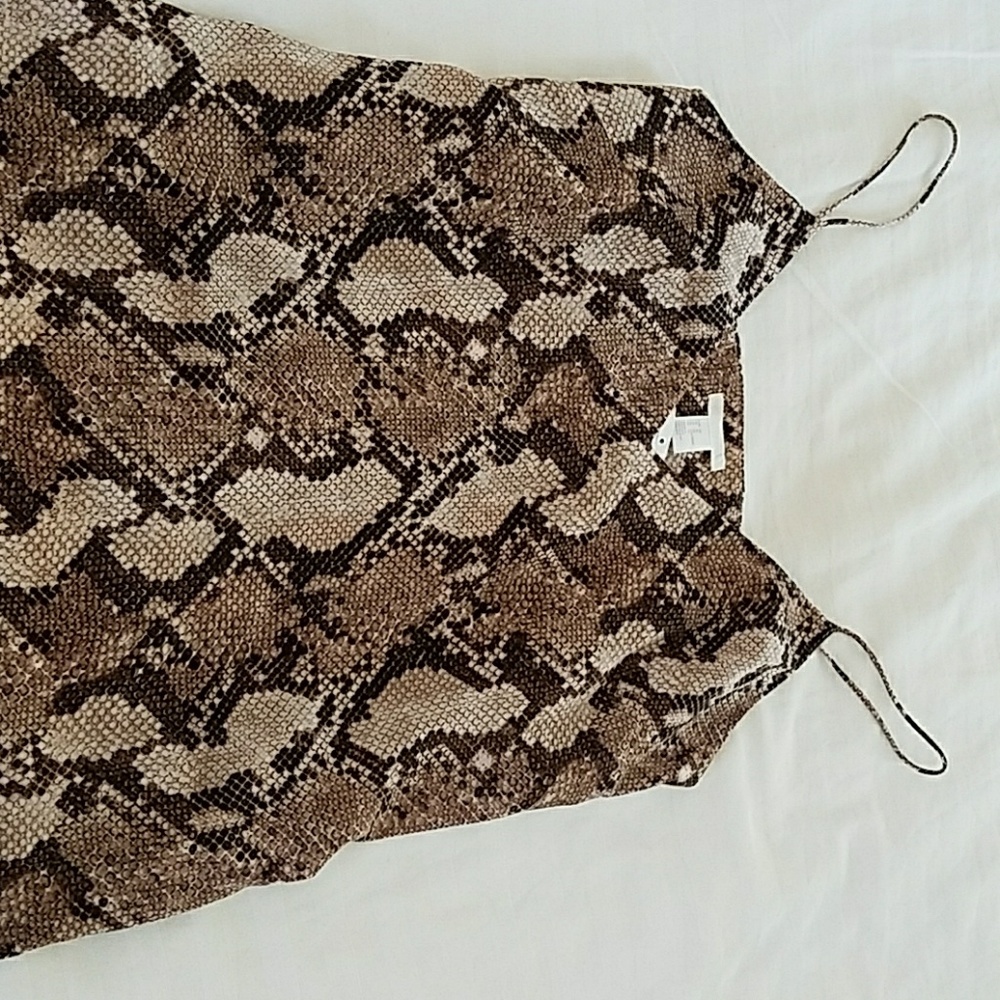 NWT H&M lizard print spaghetti strap cami 14